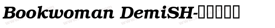 Bookwoman DemiSH字体转换